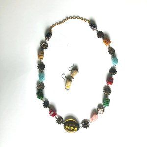 Women, necklace, stone, colorful